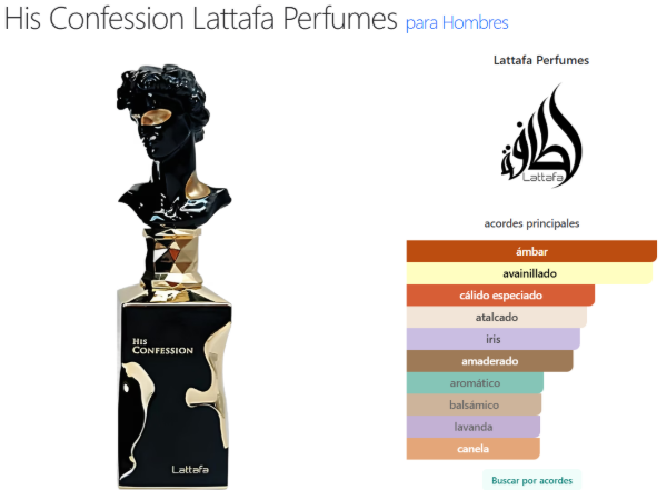 Lattafa His Confession EDP 100ml - Perfume Arabe Importado - Alt. Dior MDQ