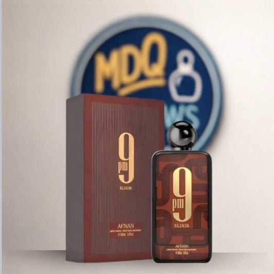 Afnan 9PM Elixir EDP 100ml -Perfume Árabe Hombre Oriental Especiado Nocturno MDQ