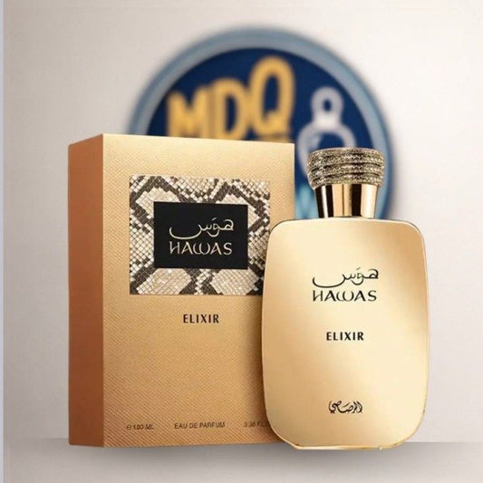 Rasasi Hawas Elixir EDP 100ml - Perfume Arabe Hombre Alt. Le Male Elixir JPG MDQ