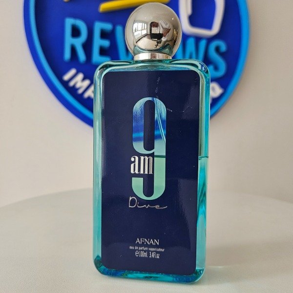 Afnan 9AM Dive EDP 100ml - Perfume Arabe Hombre Fresco Marino MDQ