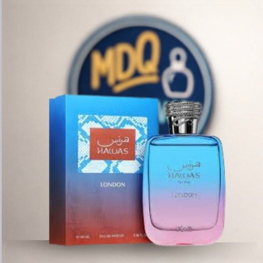 Rasasi Hawas London EDP -Perfume Árabe Unisex Oriental Amaderado Floral 2026 MDQ