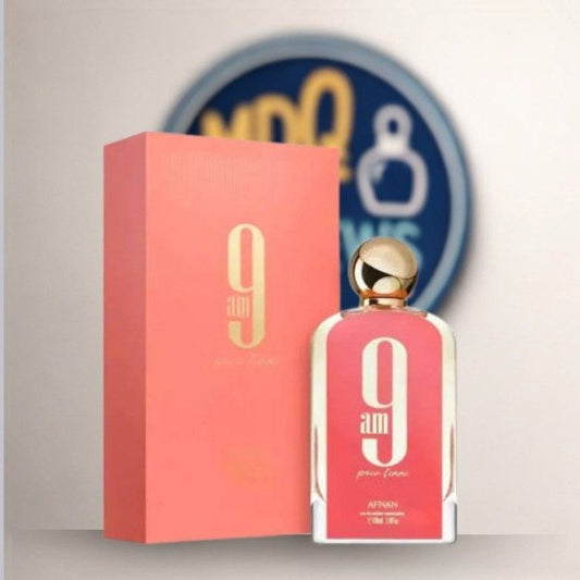 Afnan 9AM Pour Femme EDP - Perfume Árabe Mujer Frutal Ambarado MDQ