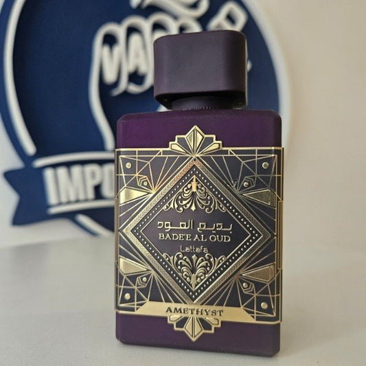 Lattafa Badee Al Oud Amethyst EDP 100ml - Perfume Arabe Rosa Oud Unisex MDQ