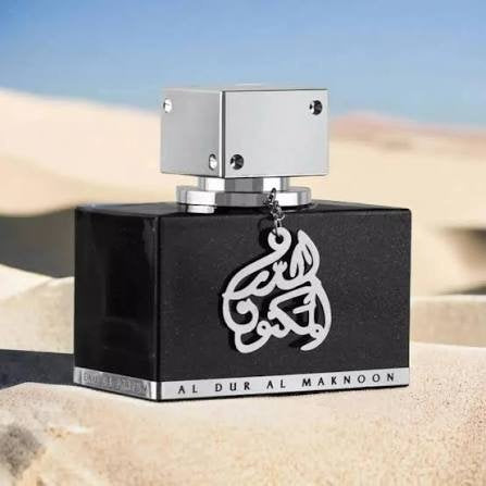 Lattafa Al Dur Maknoon Silver EDP 100ml - Perfume Arabe Unisex Floral MDQ