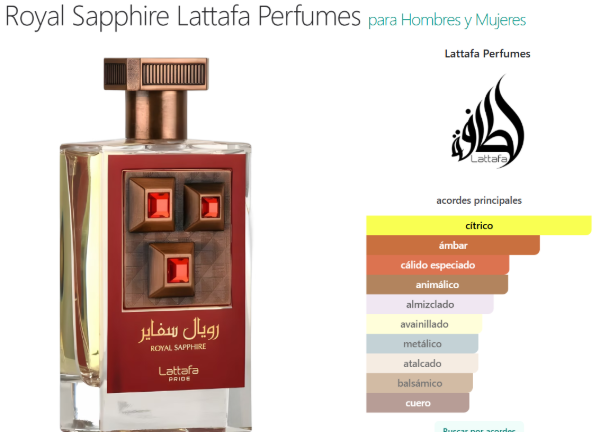 Lattafa Royal Sapphire EDP 100ml - Perfume Árabe Unisex - Floral Ambarino