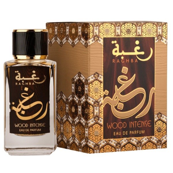 Lattafa Raghba Wood Intense EDP 100ml - Perfume Arabe Unisex Oud Madera MDQ