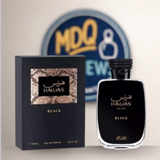 Rasasi Hawas Black EDP 100ml - Perfume Arabe Hombre Alt. Hacivat Nishane MDQ